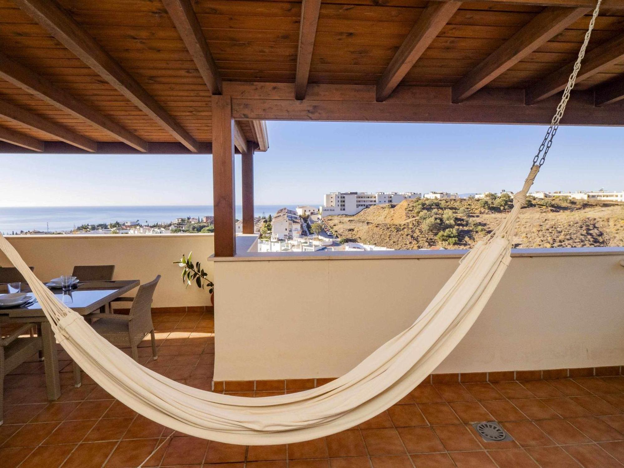 Ferienwohnung Atico Con Vistas Al Mar Piscina Y Parking Málaga Exterior foto