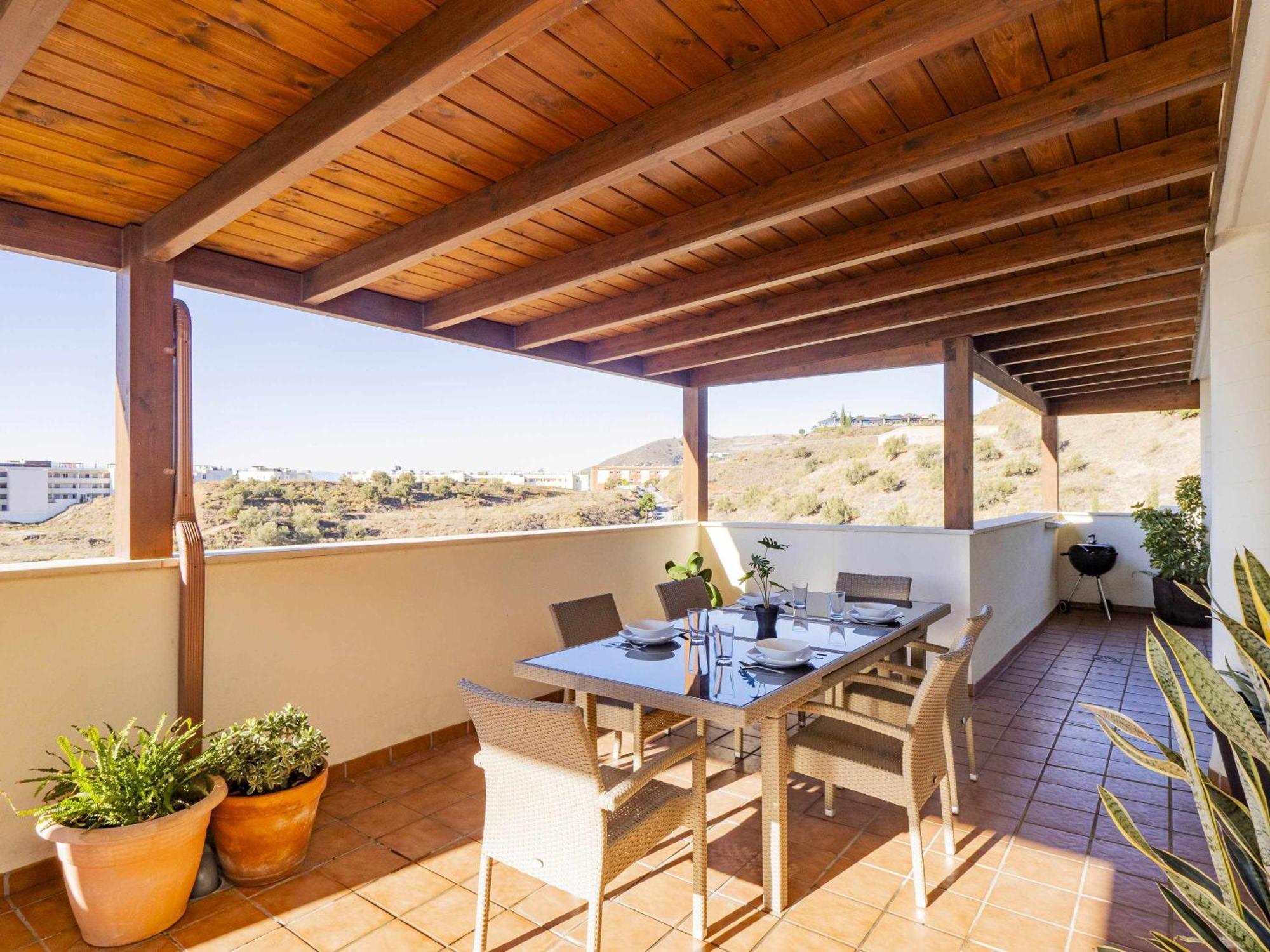 Ferienwohnung Atico Con Vistas Al Mar Piscina Y Parking Málaga Exterior foto